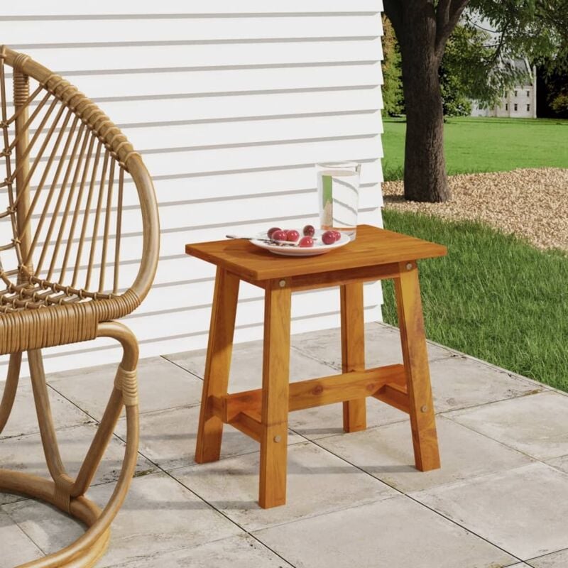 foto del prodotto vidaxl sgabello 45x29x45 cm rettangolare in legno massello di acacia
