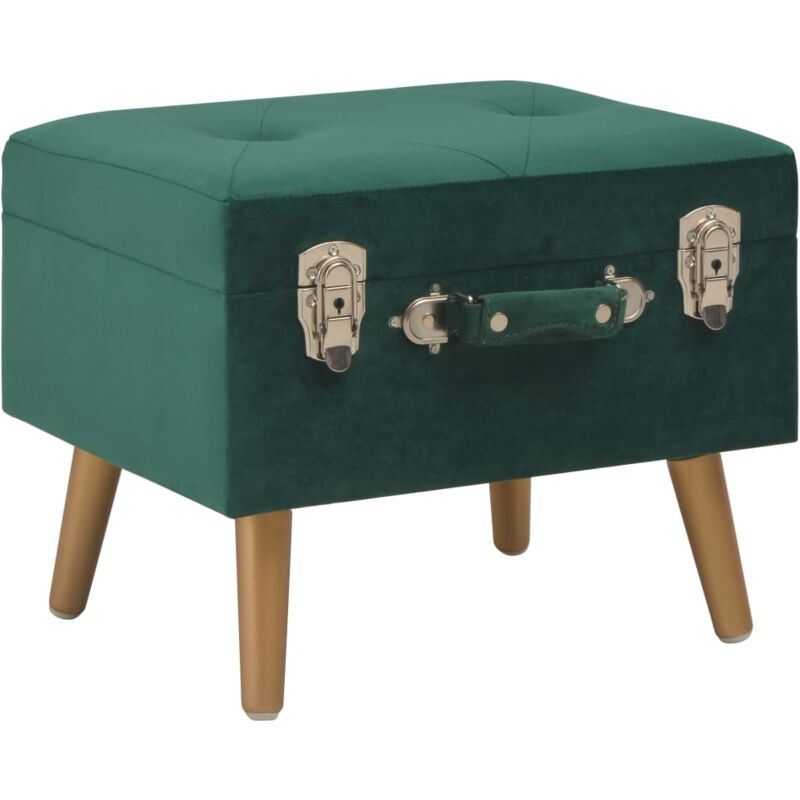 foto del prodotto vidaxl sgabello con contenitore 40 cm in velluto verde