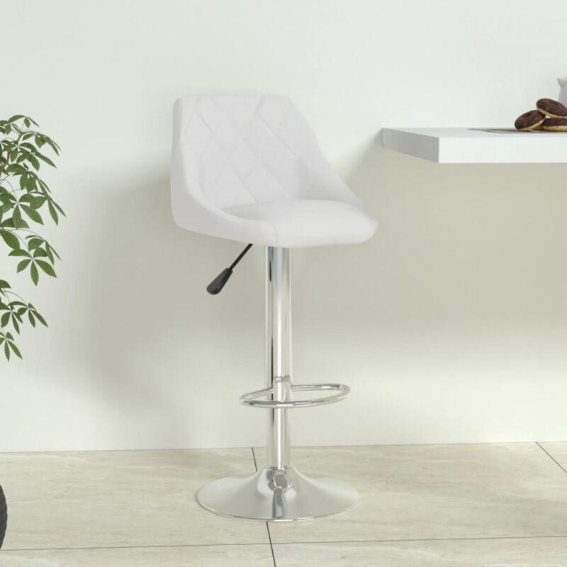 foto del prodotto vidaxl sgabello da bar bianco in similpelle