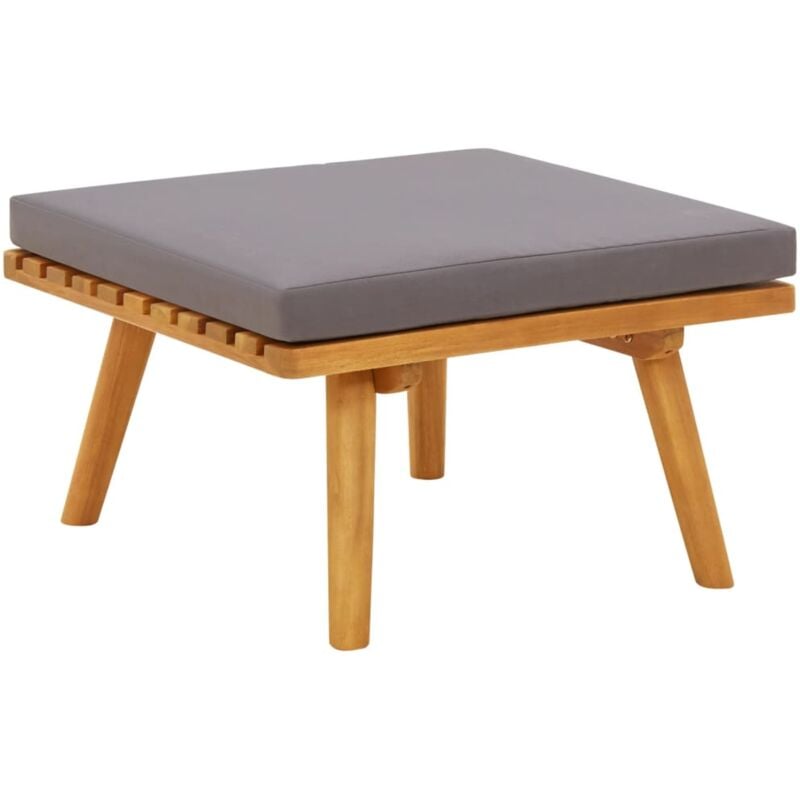 foto del prodotto vidaxl sgabello da giardino con cuscino 60x60x29 cm in massello acacia