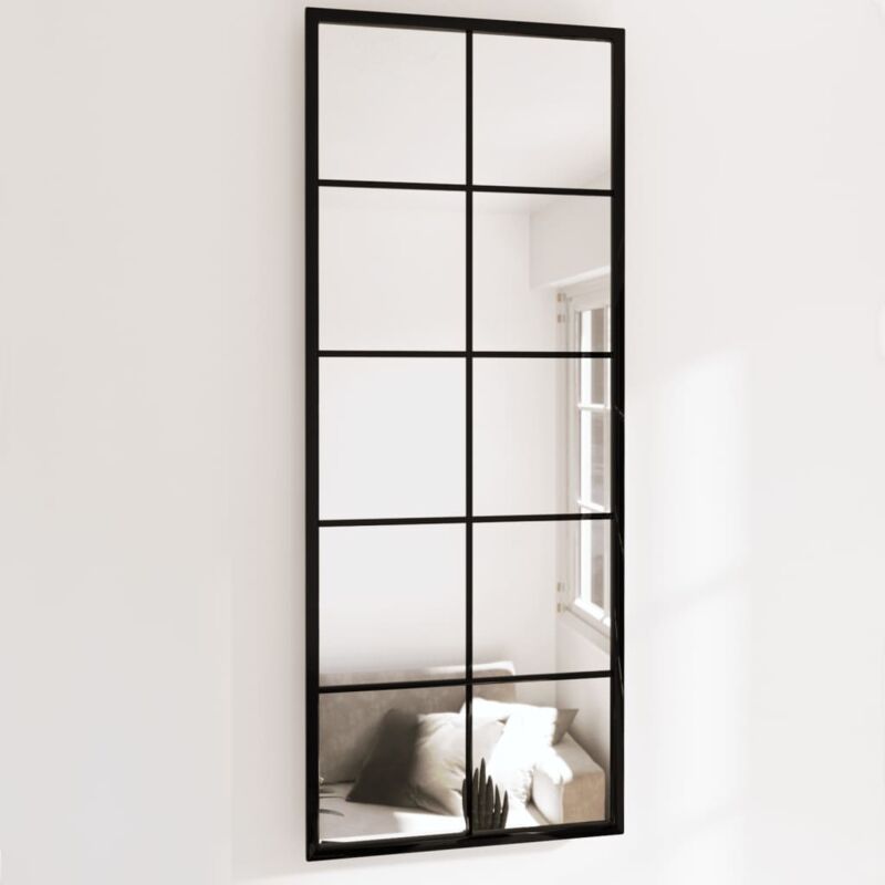 foto del prodotto vidaxl specchi a parete 2 pz neri 100x40 cm in metallo