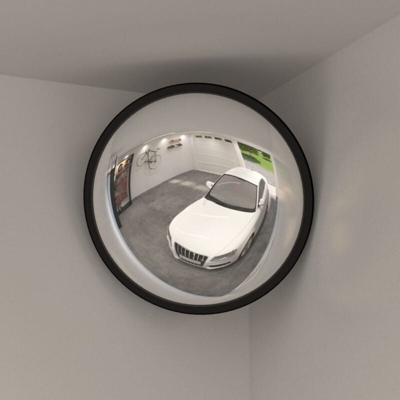 foto del prodotto vidaxl specchio convesso per traffico interno nero 40 cm in acrilico