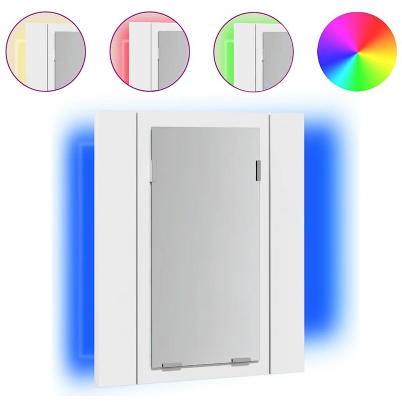 immagine 0 del prodotto vidaxl specchio da bagno con led bianco 40x12x45 cm in acrilico