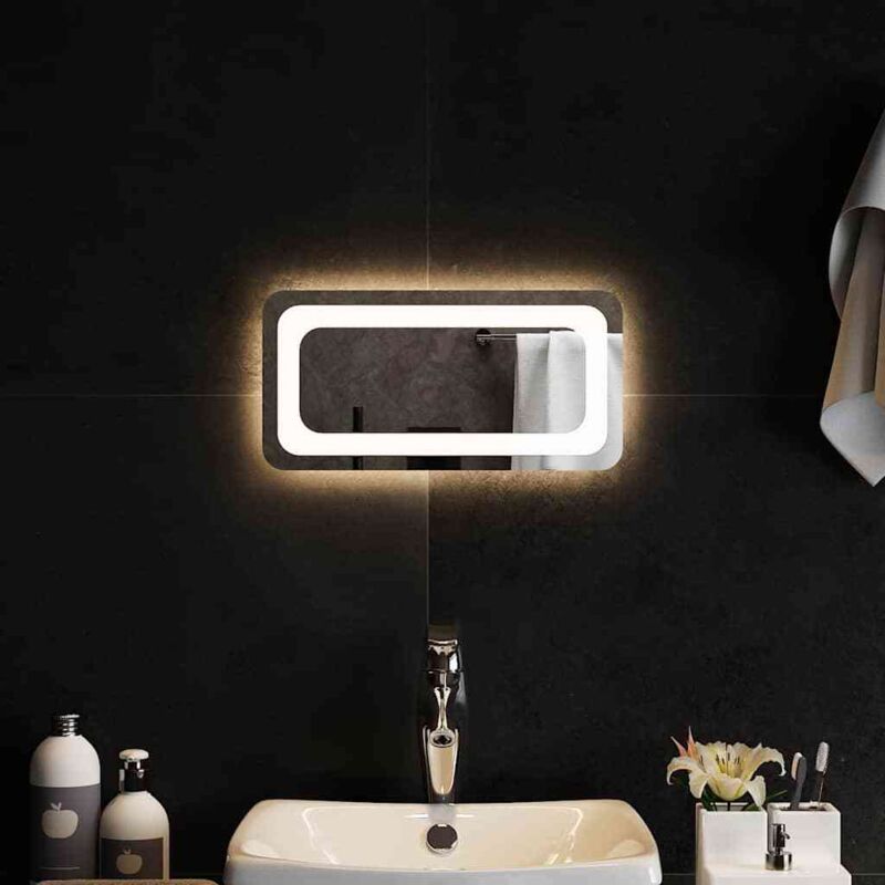 foto del prodotto vidaxl specchio da bagno con luci led 40x20 cm