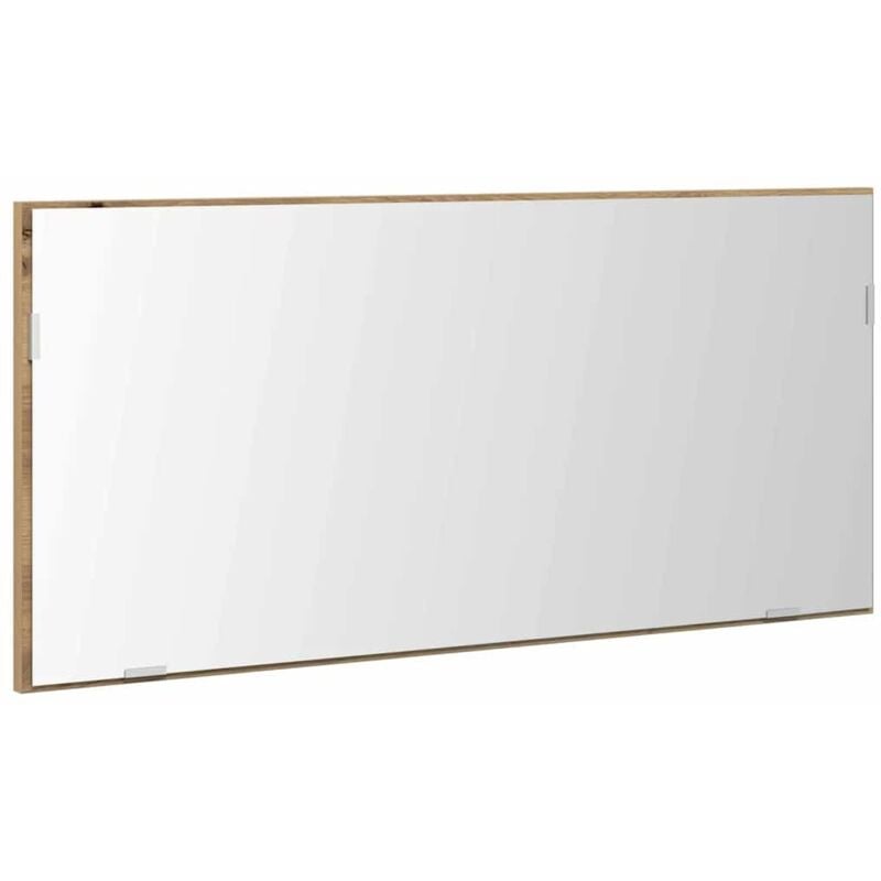 foto del prodotto vidaxl - specchio da bagno rovere artigianale 80 x 8.5 x 37 cm