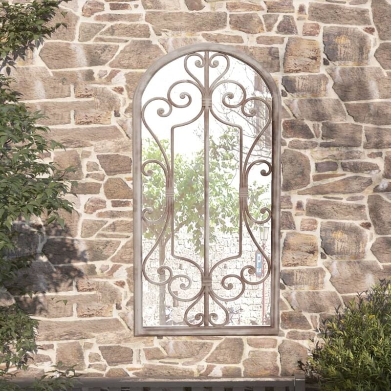 foto del prodotto vidaxl specchio da giardino sabbia 70x30 cm in ferro per uso esterno