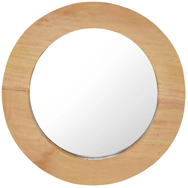 foto del prodotto vidaxl specchio da parete 40 cm in legno di teak rotondo