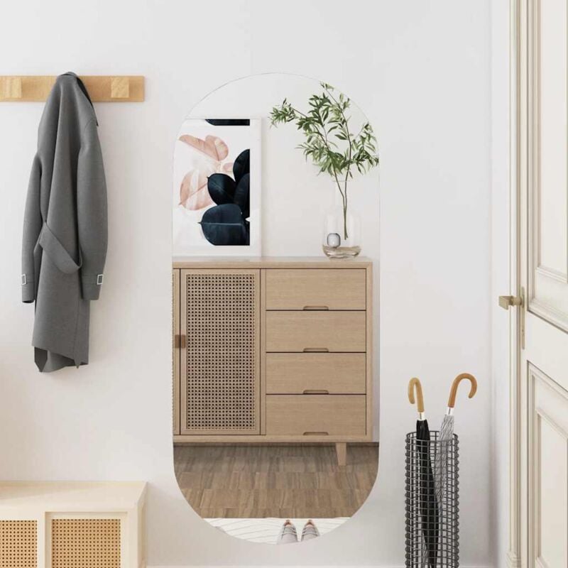 foto del prodotto vidaxl specchio da parete 40x90 cm vetro ovale