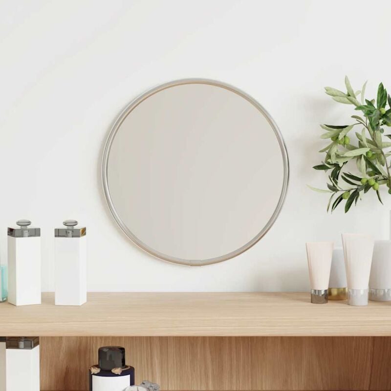 foto del prodotto vidaxl specchio da parete argento 20 cm rotondo