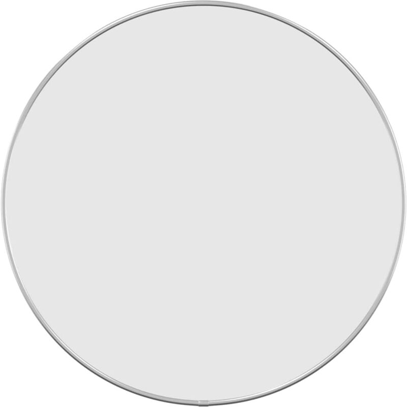 foto del prodotto vidaxl specchio da parete argento 50 cm rotondo
