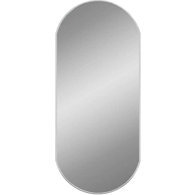 foto del prodotto vidaxl specchio da parete argento 80x35 cm ovale