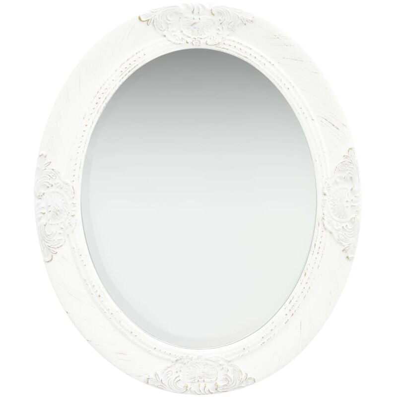 foto del prodotto vidaxl specchio da parete con cornice ornamentale stile barocco 50x60 cm vari colori colore bianco