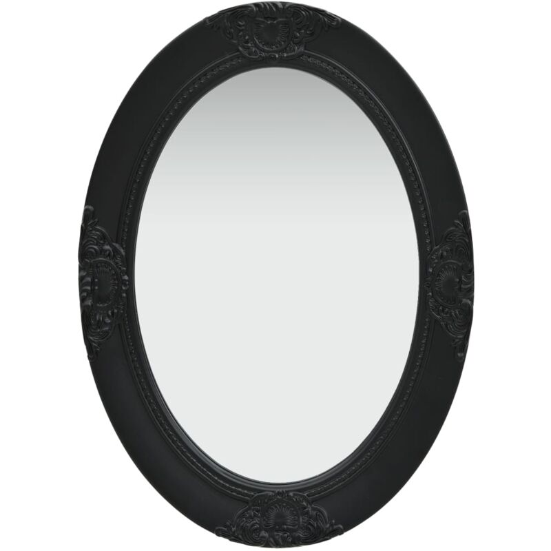 foto del prodotto vidaxl specchio da parete con cornice ornamentale stile barocco 50x70 cm vari colori colore nero