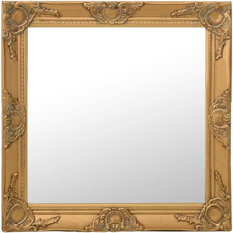 foto del prodotto vidaxl specchio da parete design anticato stile barocco cornice ornamentale 60 x 60 cm vari colori colore oro