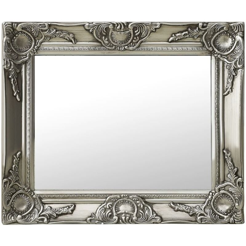 foto del prodotto vidaxl specchio da parete stile barocco 50x40 cm argento