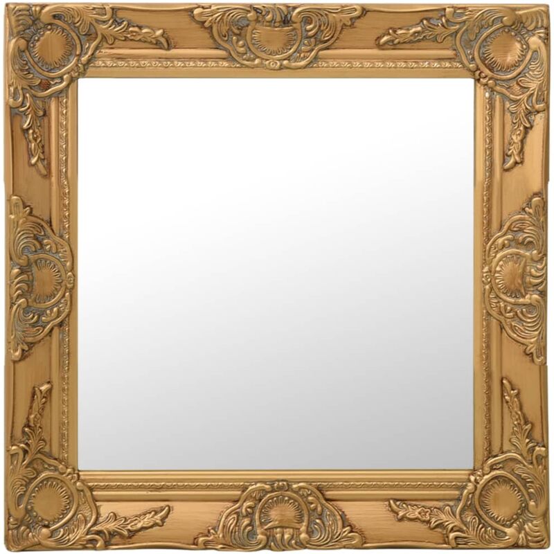 foto del prodotto vidaxl specchio da parete stile barocco 50x50 cm oro