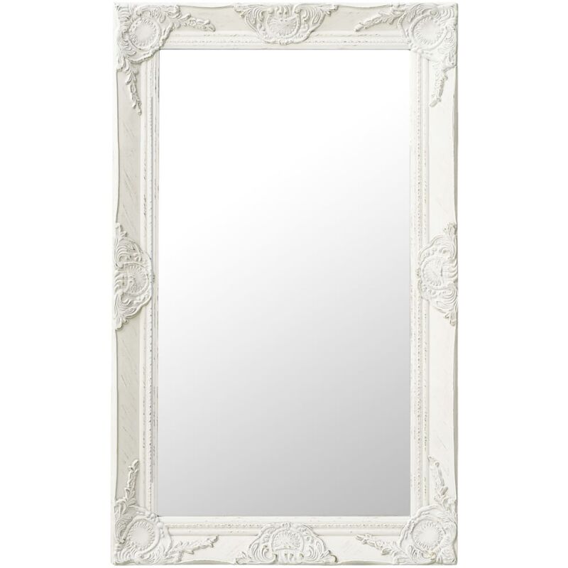foto del prodotto vidaxl specchio da parete stile barocco 50x80 cm bianco