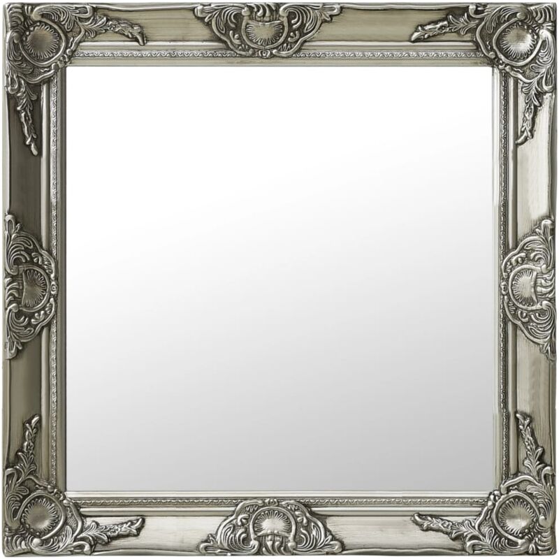 foto del prodotto vidaxl specchio da parete stile barocco 60x60 cm argento