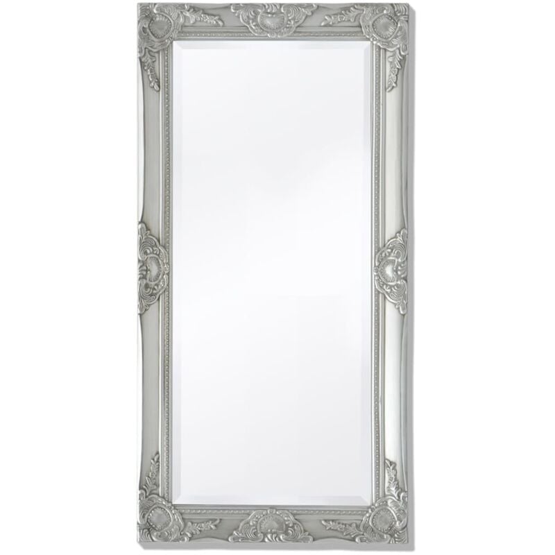 foto del prodotto vidaxl specchio da parete stile barocco in legno e vetro 100x50cm vari colori colore argento