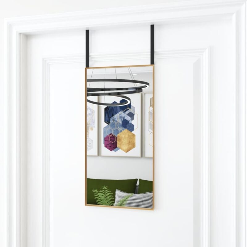 foto del prodotto vidaxl specchio da porta oro 30x60 cm vetro e alluminio