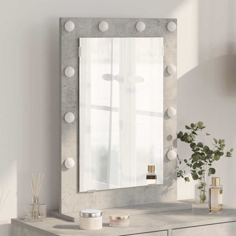 foto del prodotto vidaxl specchio da toeletta grigio cemento cemento 70 x 50 x 18 cm