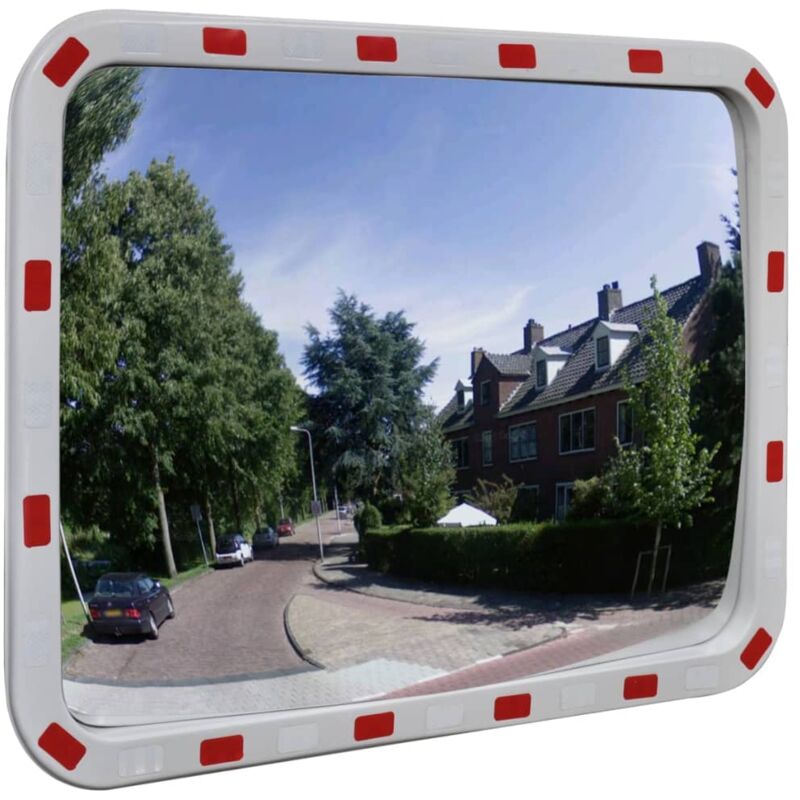 foto del prodotto vidaxl specchio traffico convesso rettangolare catarifrangenti varie dimensioni dimensioni 60x80 cm