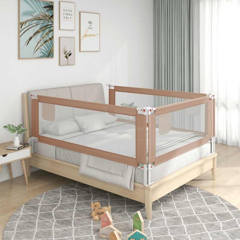 foto del prodotto vidaxl sponda letto di sicurezza per bambini talpa 140x25cm in tessuto