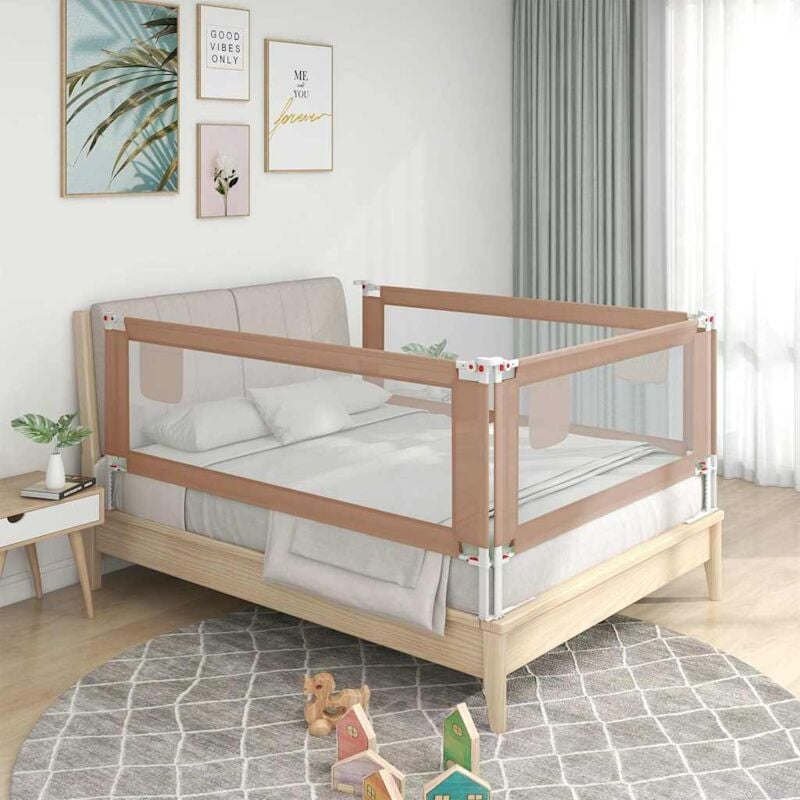 foto del prodotto vidaxl sponda letto di sicurezza per bambini talpa 200x25cm in tessuto