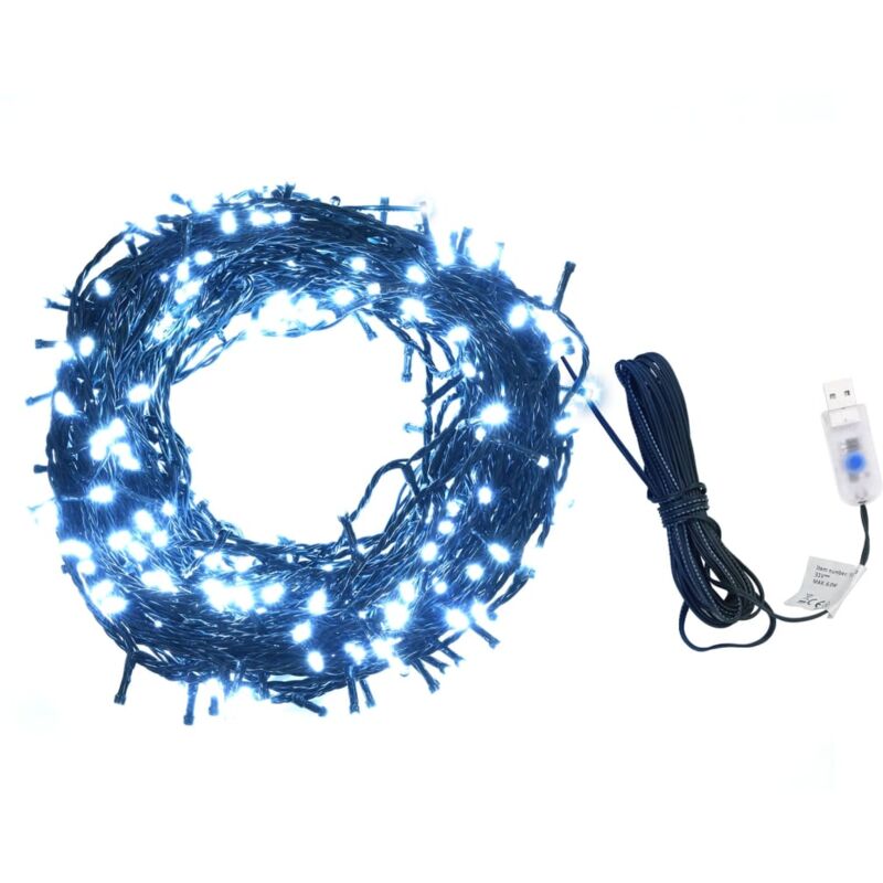 foto del prodotto vidaxl stringa di luci led interno esterno 400 led 40 m bianco freddo
