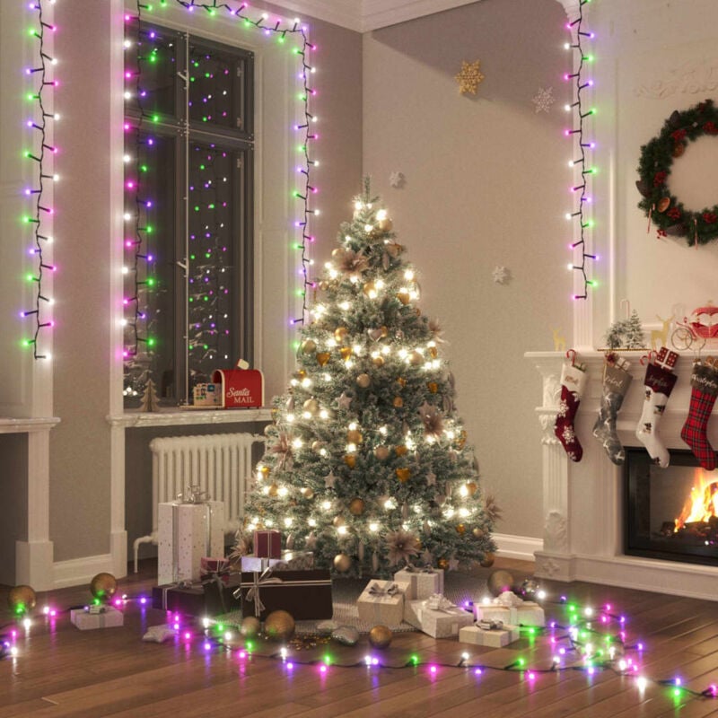 foto del prodotto vidaxl stringa led compatta con 400 led pastello multicolore 13 m pvc