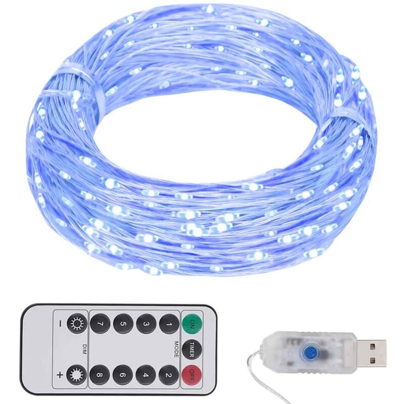 foto del prodotto vidaxl stringa led con 150 luci led blu 15 m