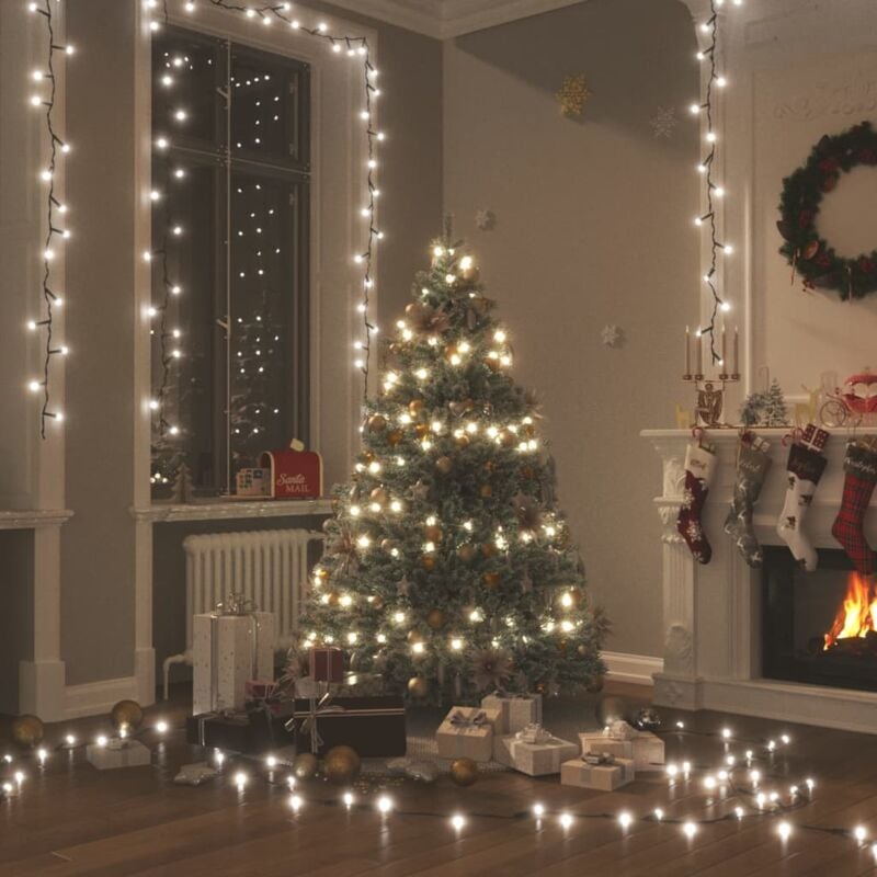 foto del prodotto vidaxl stringa luci 1000 led interno esterno ip44 100m bianca fredda