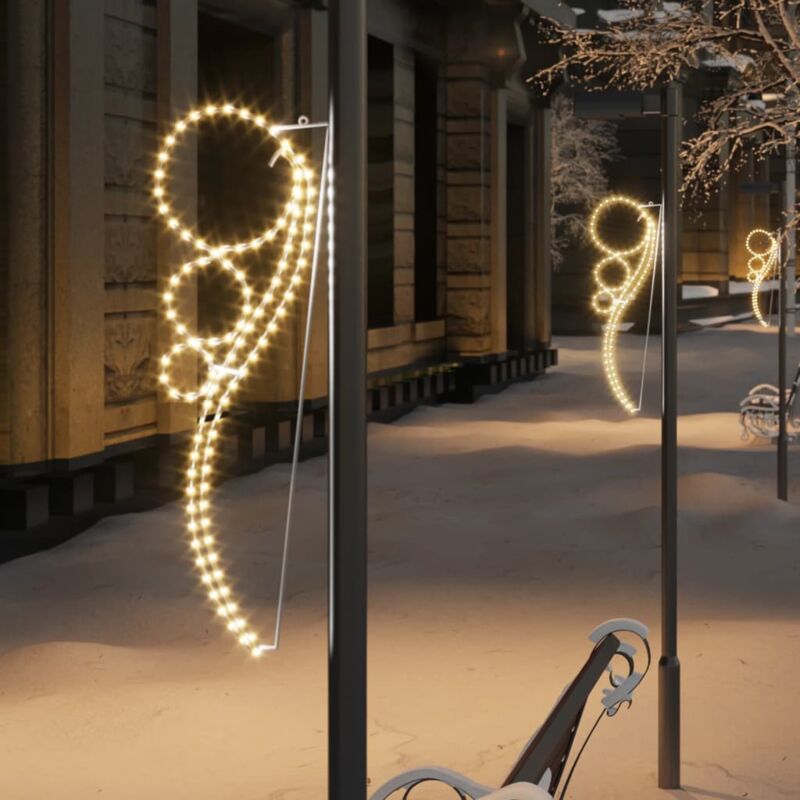 foto del prodotto vidaxl stringhe luci a forma di palle 2pz bianco caldo 111,5x35x4,5cm