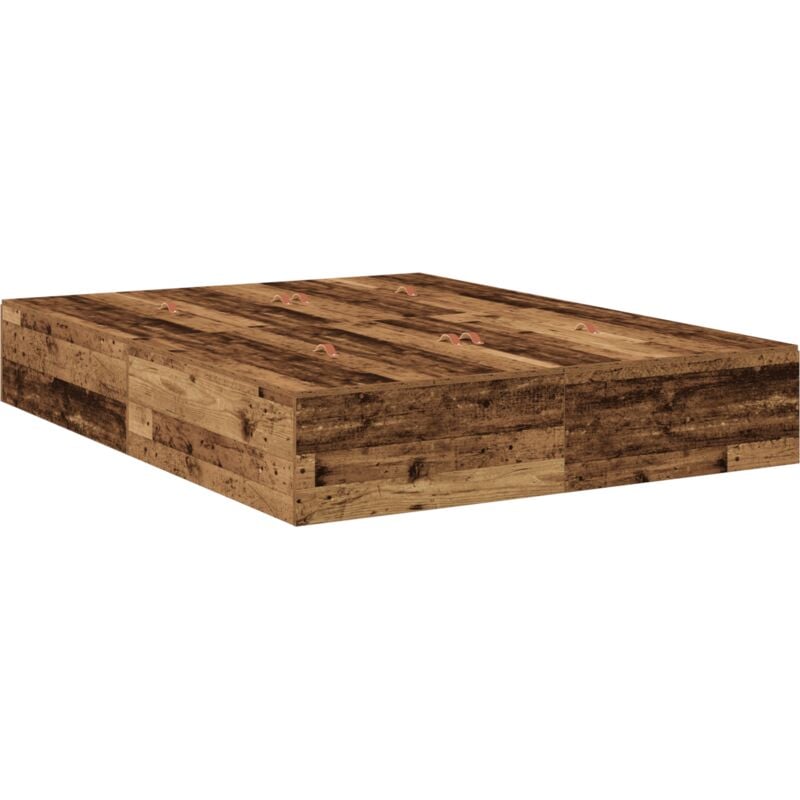foto del prodotto vidaxl struttura letto con contenitore in legno vecchio 160x200 cm