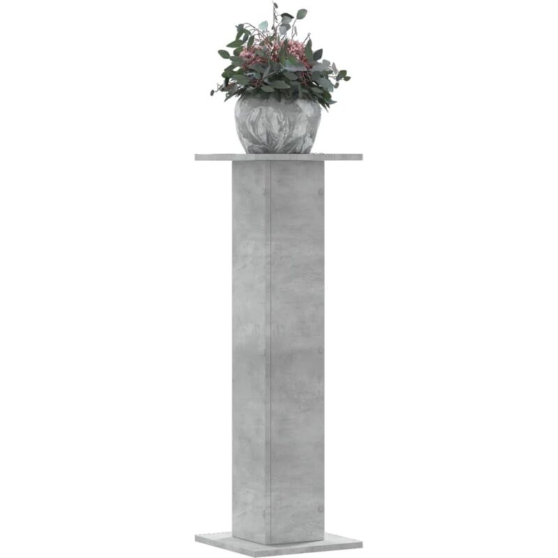 foto del prodotto vidaxl supporti per piante 2 pz grigio cemento 30x30x95 cm truciolato