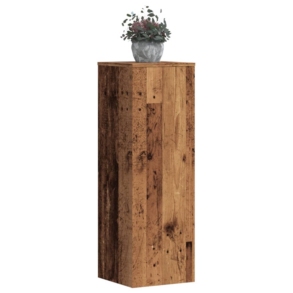foto del prodotto vidaxl supporti per piante 2 pz legno vecchio 33x33x100 cm multistrato