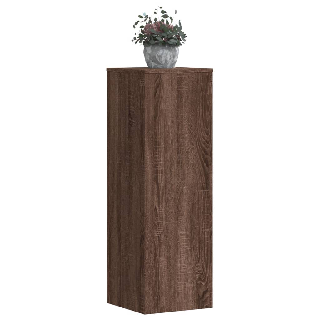 foto del prodotto vidaxl supporti per piante 2 pz rovere marrone 33x33x100cm multistrato