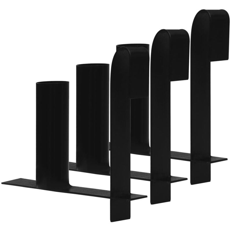 foto del prodotto vidaxl supporti rotoli strisce di recinzione privacy 3 pz in acciaio