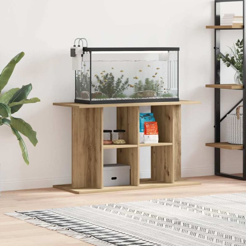 foto del prodotto vidaxl supporto acquario 100x40x60 cm multistrato rovere artigianale