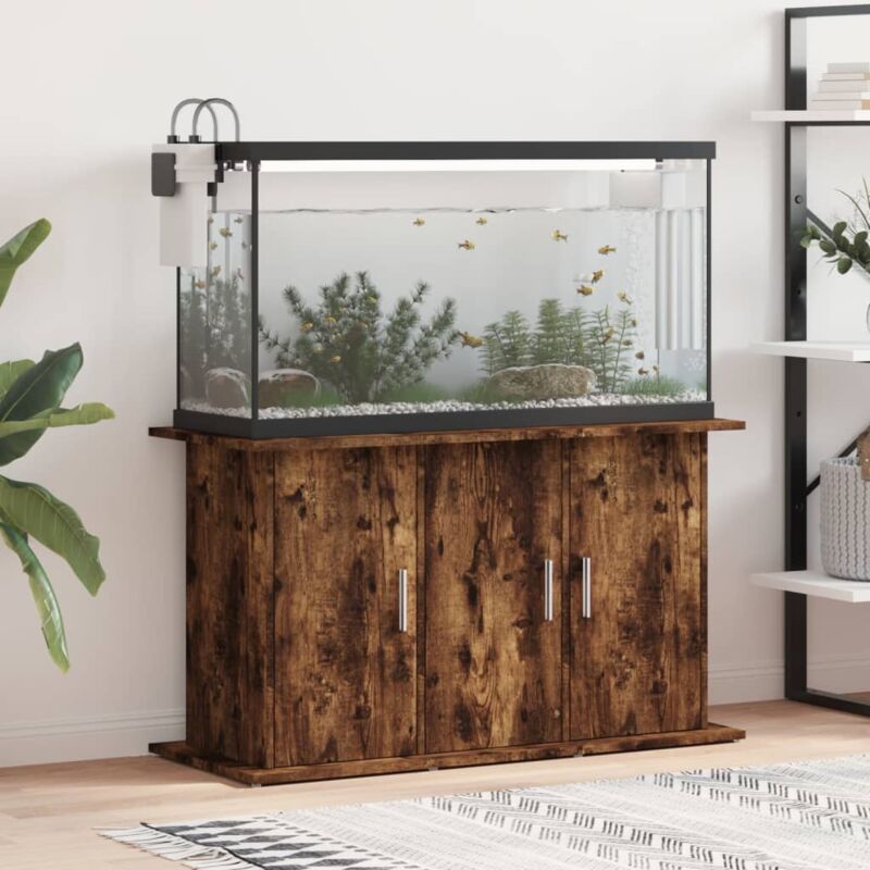foto del prodotto vidaxl supporto acquario 101x41x58 cm in legno multistrato rovere fumo