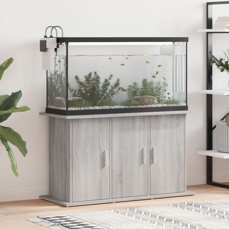 foto del prodotto vidaxl supporto acquario 101x41x58 cm legno multistrato grigio sonoma