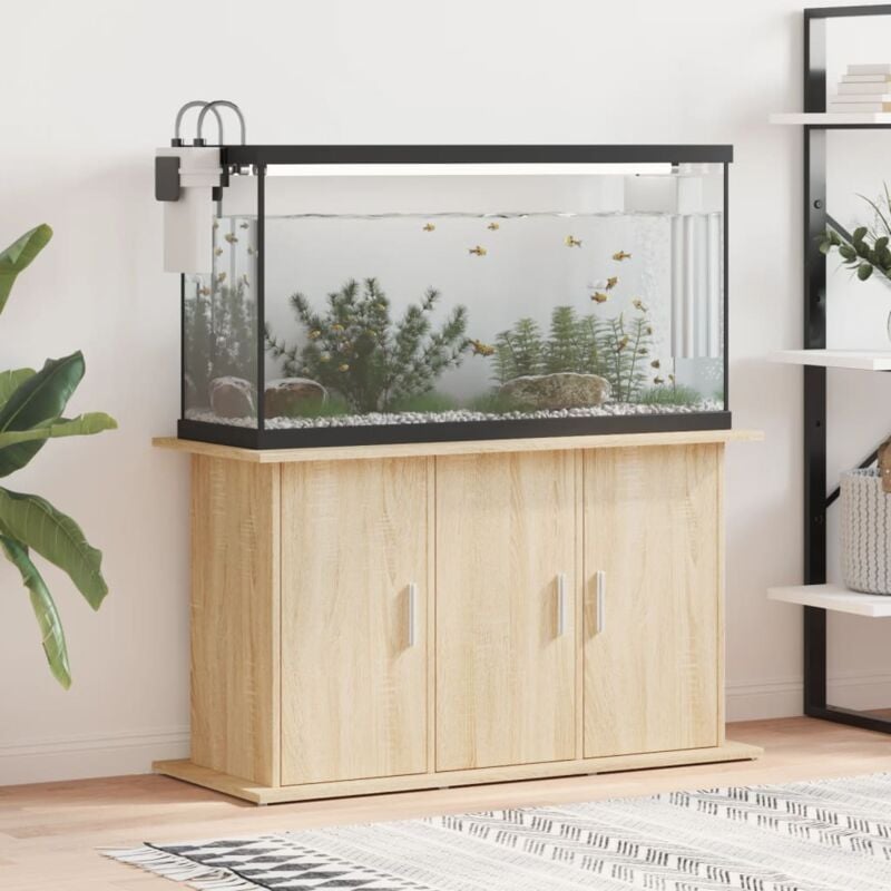 foto del prodotto vidaxl supporto acquario 101x41x58 cm legno multistrato rovere sonoma