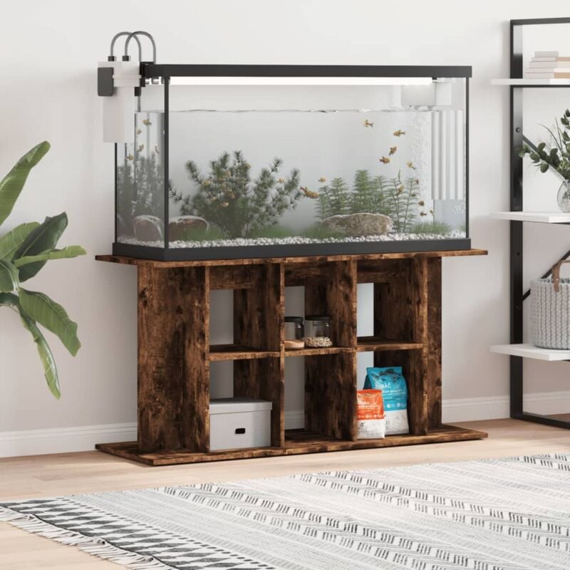 foto del prodotto vidaxl supporto acquario 120x40x60 cm in legno multistrato rovere fumo