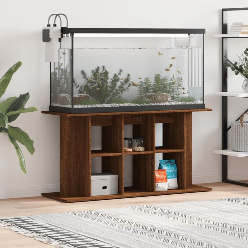 foto del prodotto vidaxl supporto acquario 120x40x60 cm legno multistrato rovere marrone