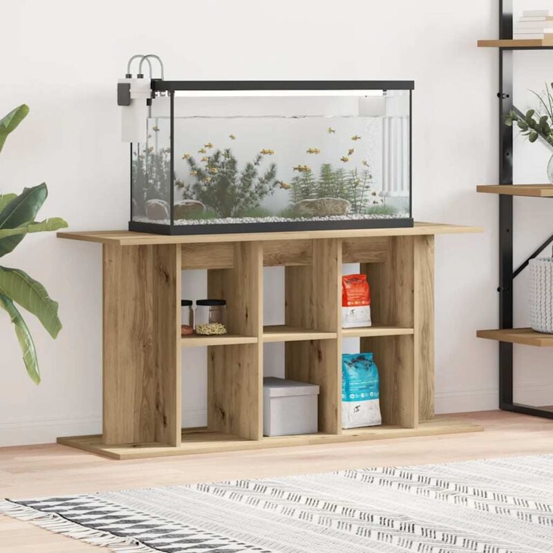 foto del prodotto vidaxl supporto acquario 120x40x60 cm multistrato rovere artigianale