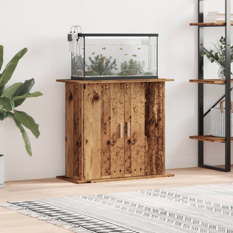 foto del prodotto vidaxl supporto acquario 81x36x73 cm in legno multistrato legno antico