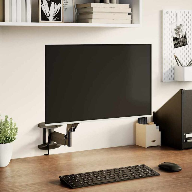 foto del prodotto vidaxl supporto da parete monitor schermo max 27 pollici molla a gas