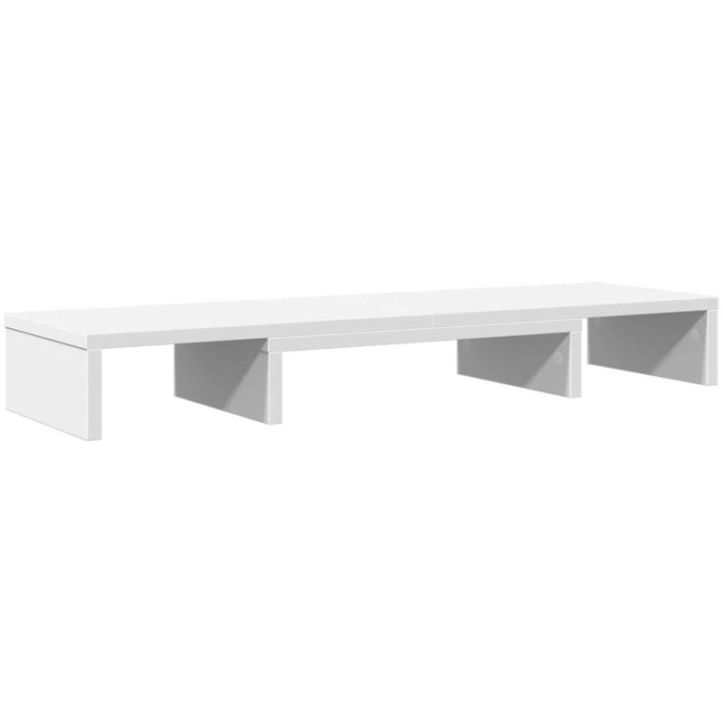 foto del prodotto vidaxl - supporto monitor regolabile bianco 80x24x10,5 cm in truciolato