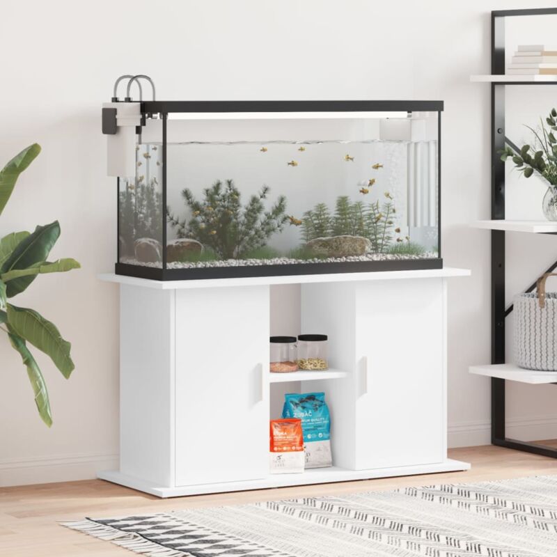 foto del prodotto vidaxl supporto per acquario 101x41x58 cm in legno multistrato bianco