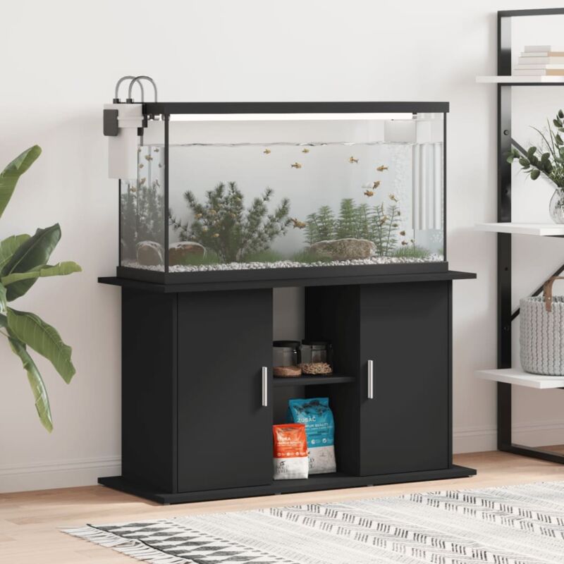 foto del prodotto vidaxl supporto per acquario 101x41x58 cm in legno multistrato nero